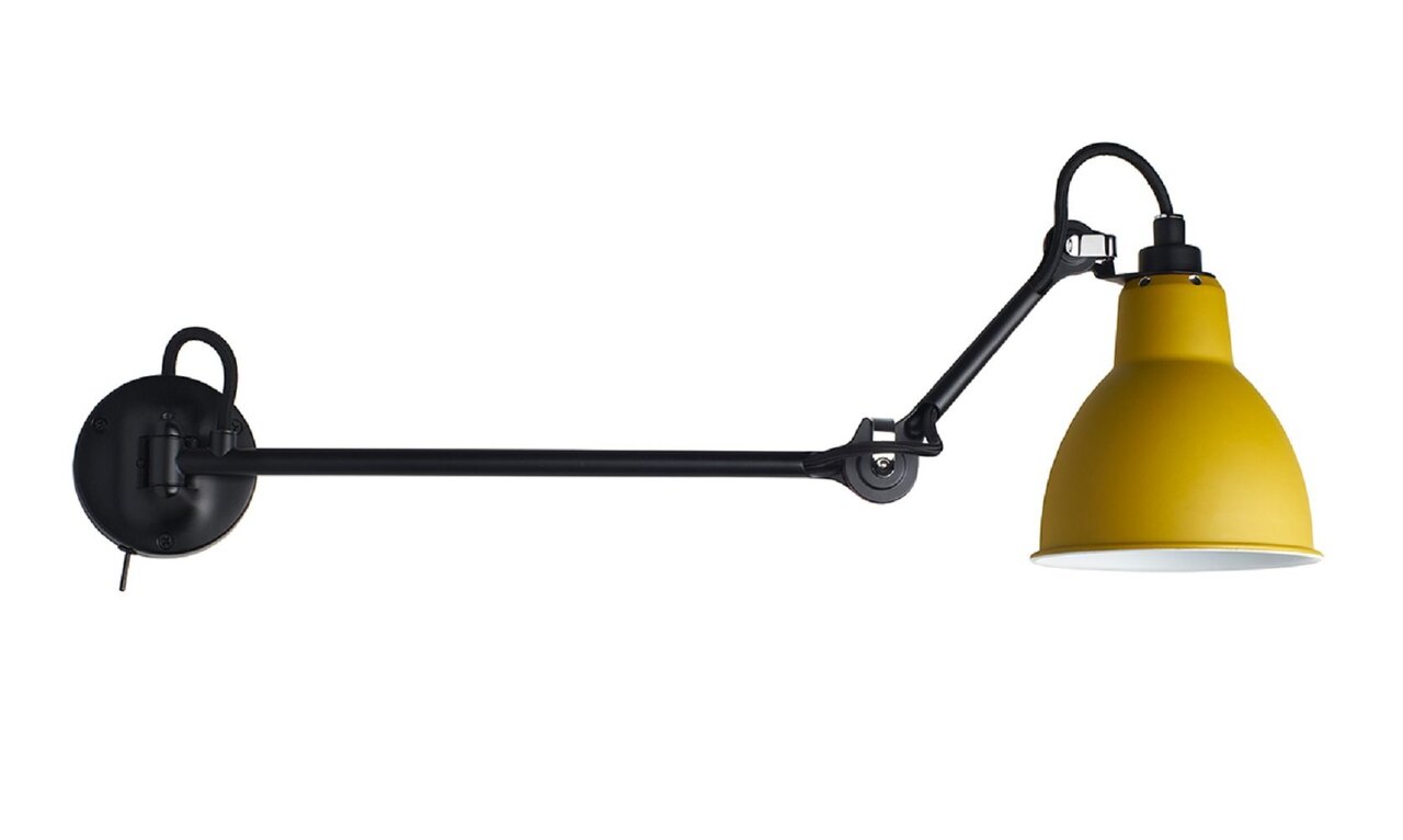 DCW Gras N°204 L40 SW - Wandleuchte: Gelb