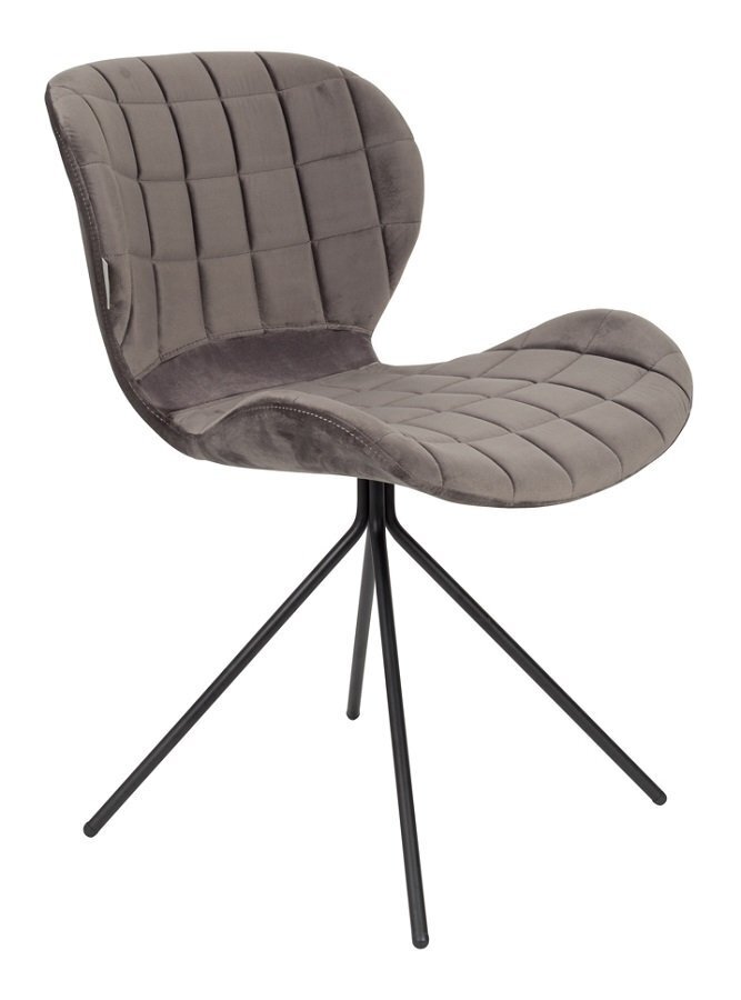 Zuiver OMG Velvet Chair - Grey