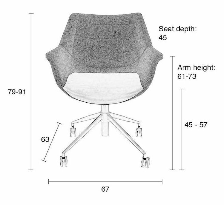 Zuiver Doulton Office Chair