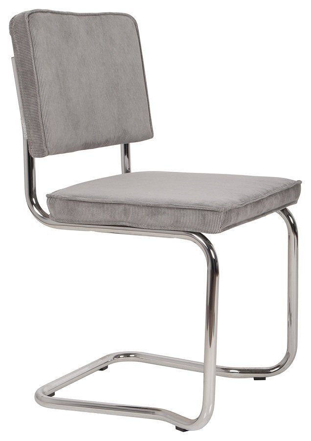 Zuiver Ridge Kink Rib Chair - Cool Grey
