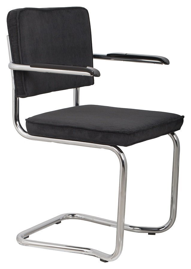 Zuiver Ridge Kink Rib Armchair - Black