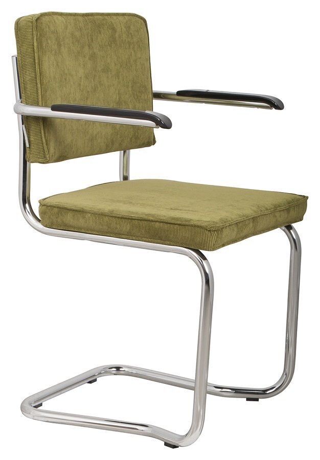 Zuiver Ridge Kink Rib Armchair - Green