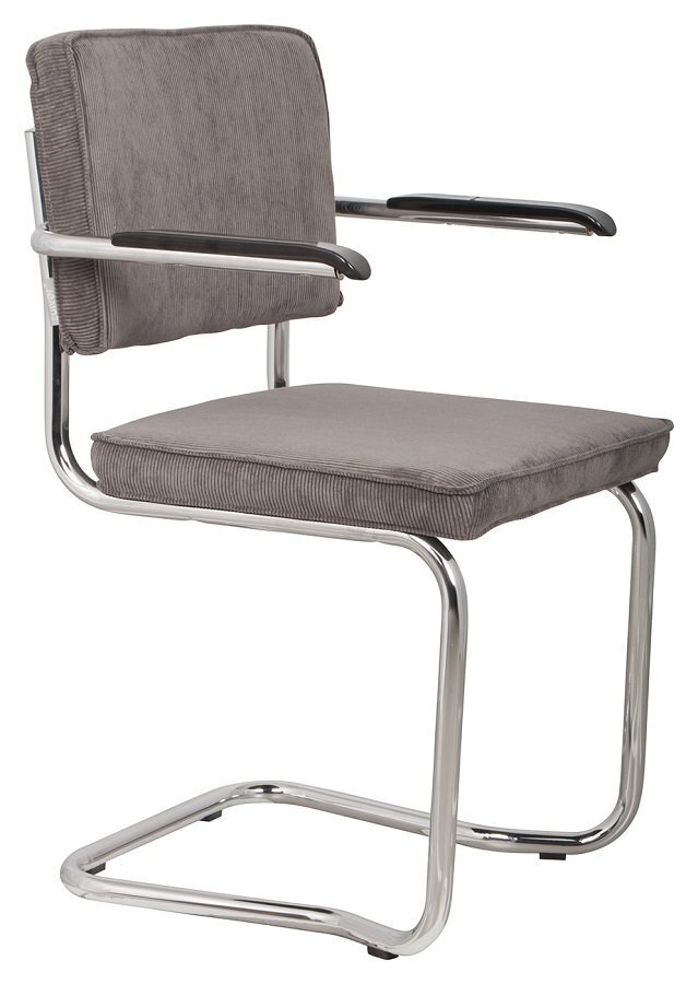 Zuiver Ridge Kink Rib Armchair - Grey