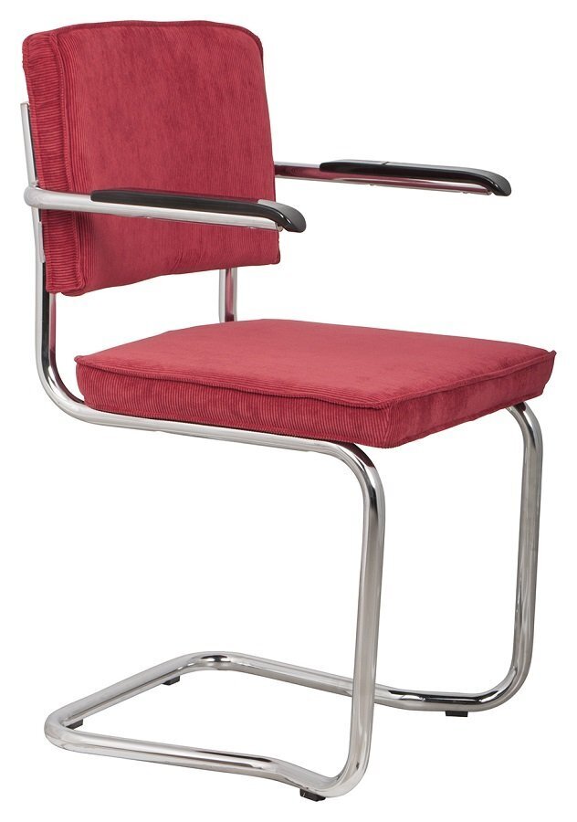 Zuiver Ridge Kink Rib Armchair - Red 