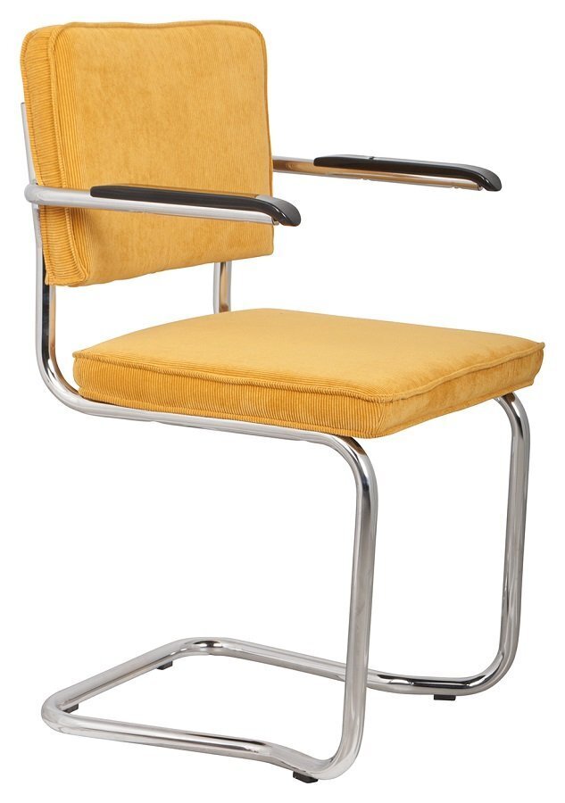 Zuiver Ridge Kink Rib Armchair - Yellow