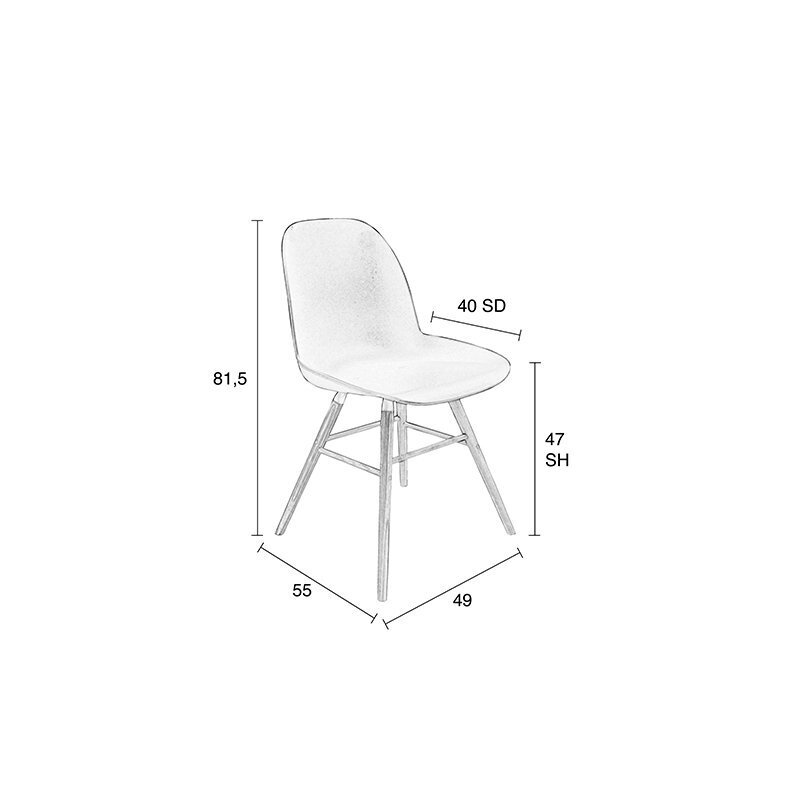 Zuiver Albert Kuip Chair All Black