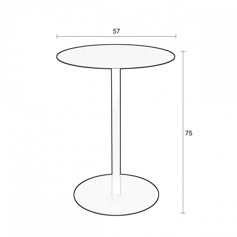 Zuiver Snow Bistro Table Black