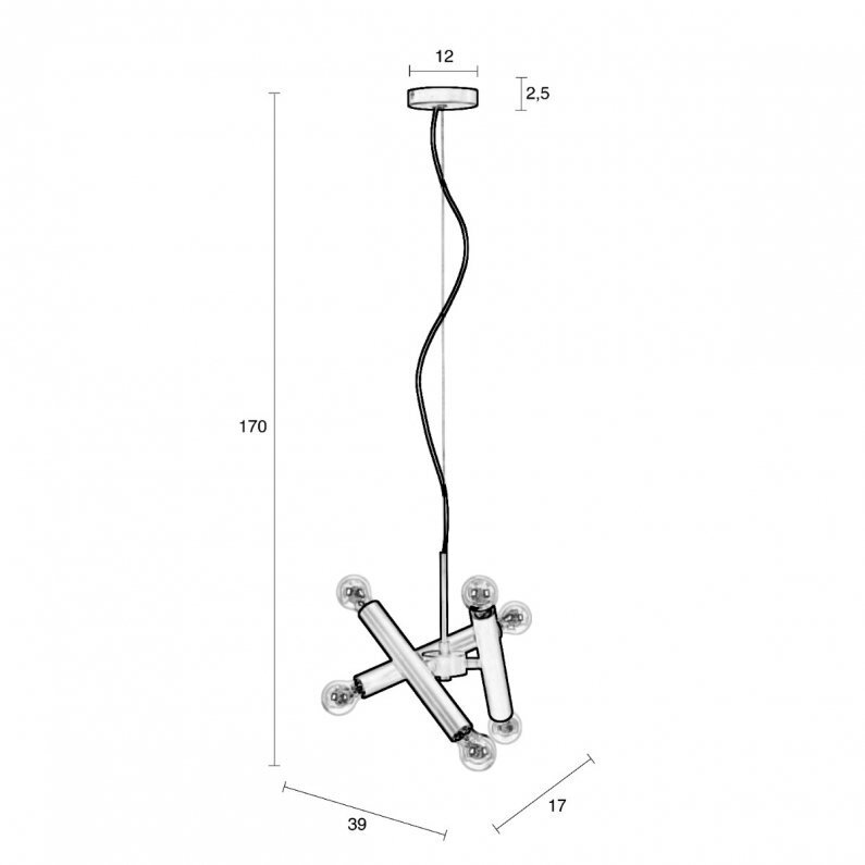 Zuiver Hawk Pendant Lamp Triple