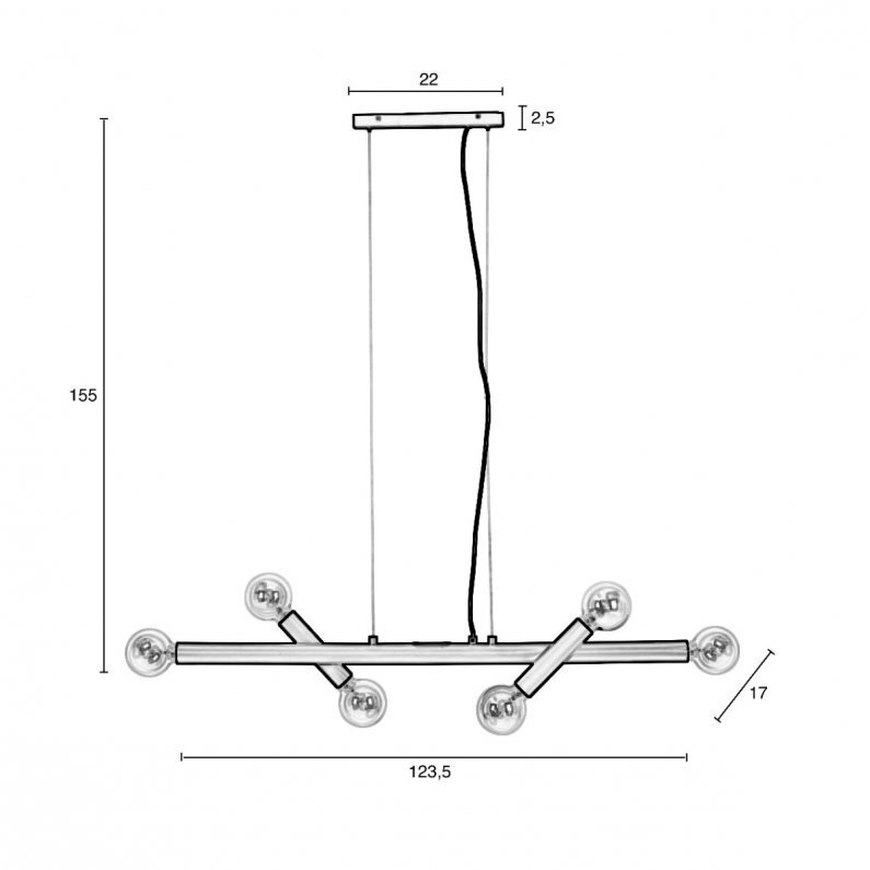 Zuiver Hawk Pendant Lamp Wide