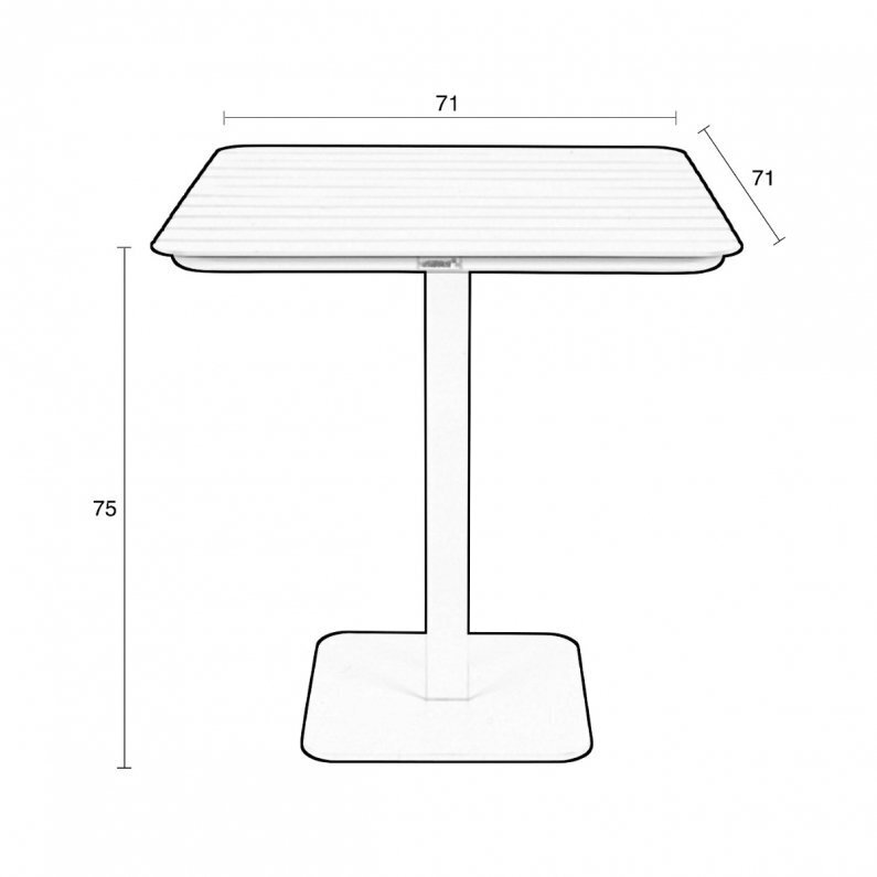 Zuiver Vondel Garden Bistro Table 71X71