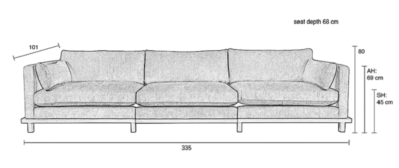 Zuiver Blossom sofa - 4.5 Seater