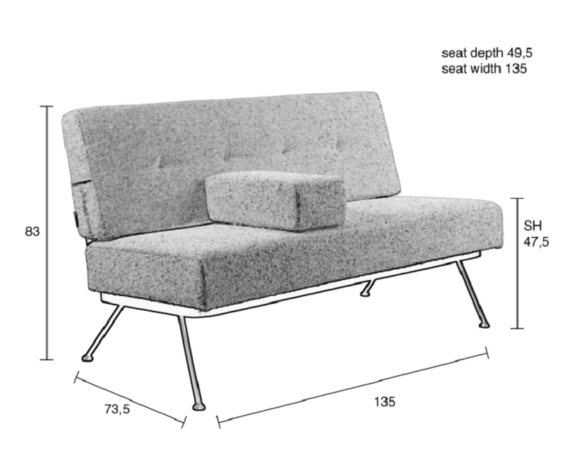 Zuiver Bowie 2-Seater Sofa