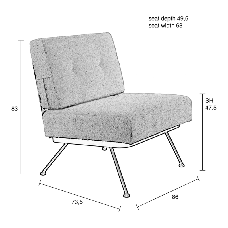 Zuiver Bowie Lounge Chair