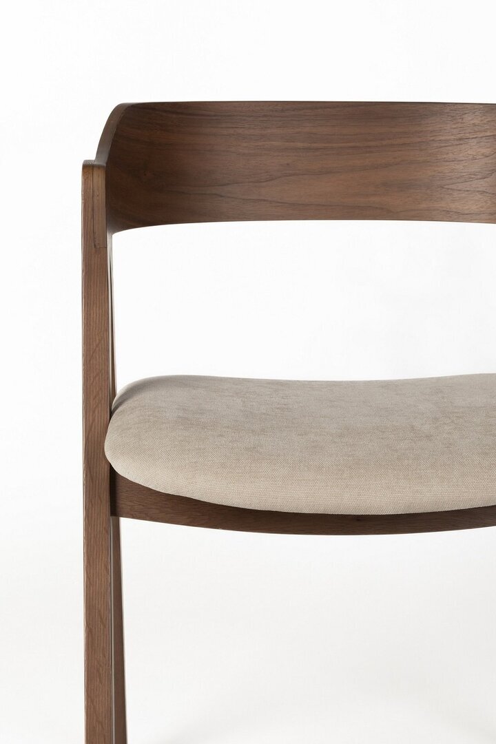 Zuiver Chair Pole Walnut - Stuhl mit Armlehne 