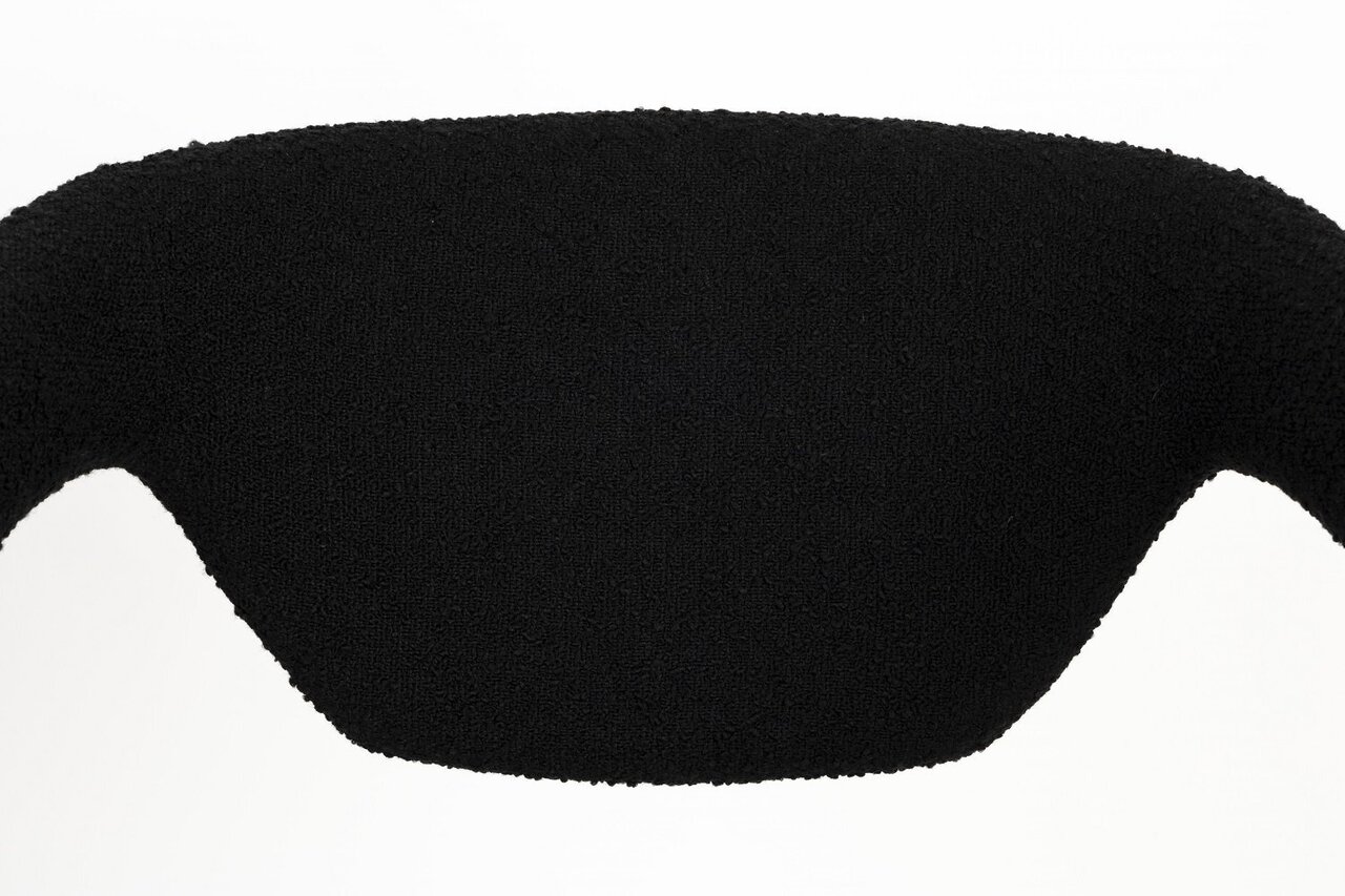 Zuiver Armchair Flexback Boucle Black - Stuhl mit Armlehne