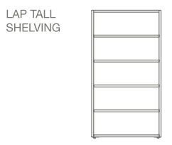 Case Lap Tall Shelving Unit V1 Extension Kit