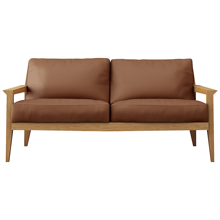 Case Stanley Medium Leather Sofa - Brown