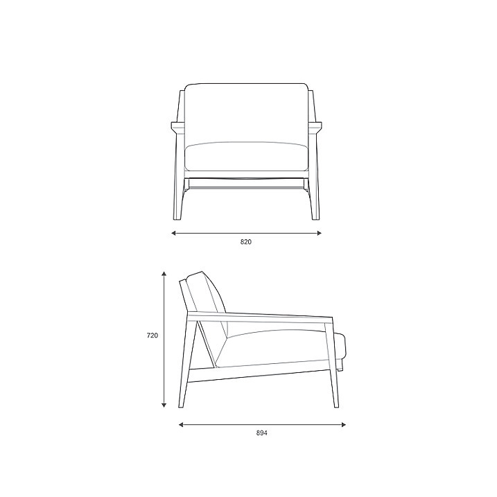 Case Stanley Leather Armchair - Cream