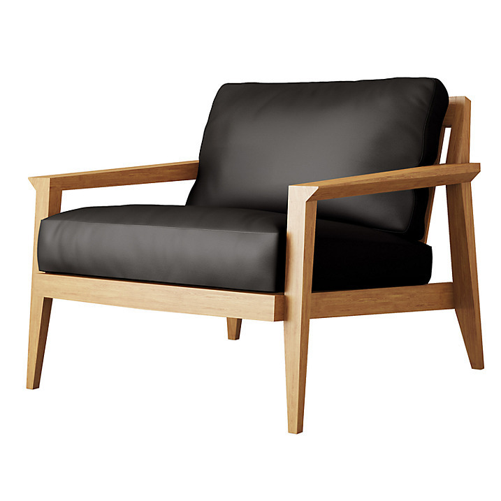 Case Stanley Leather Armchair - Black