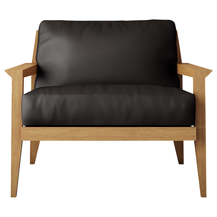 Case Stanley Leather Armchair - Black