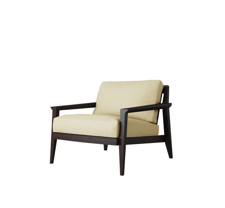 Case Stanley Armchair - Black Frame - Fabric Miriam#50 Sand