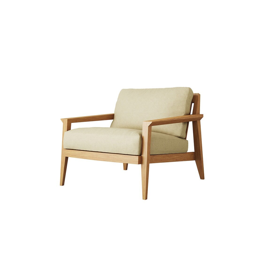 Case Stanley Armchair - Oak Frame- Fabric Miriam#50 Sand