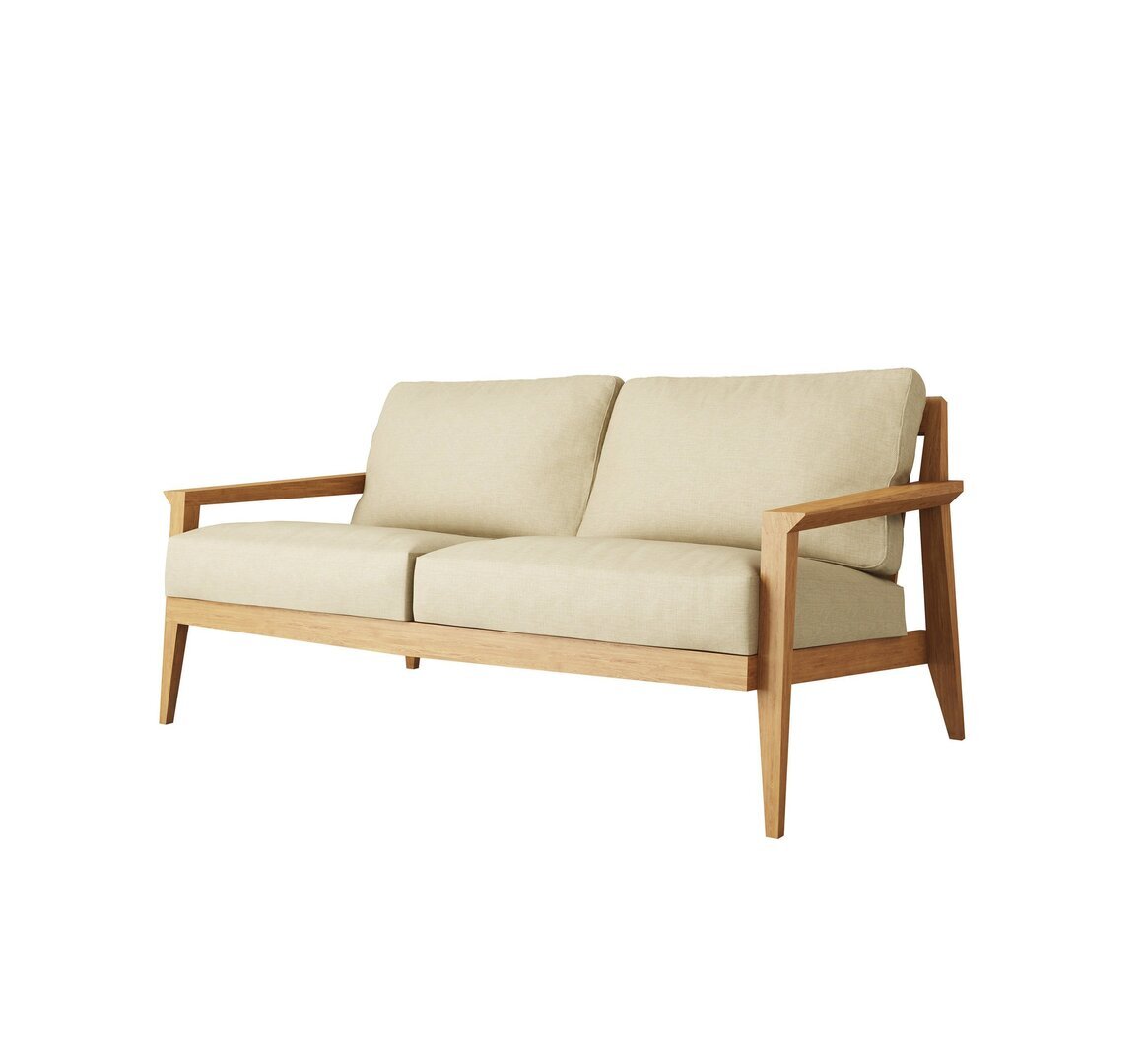 Case Stanley 2-Seater Sofa - Oak Frame- Fabric Miriam#50 Sand