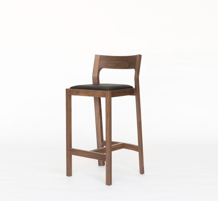 Case Profile Stool - Bar Stool - Walnut