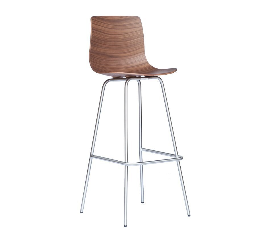 Case Loku Bar Stool (Tubular Base) - Stainless Steel Frame