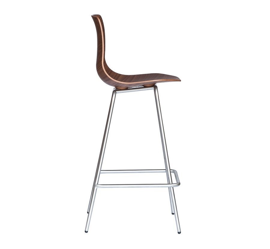 Case Loku Bar Stool (Tubular Base) - Stainless Steel Frame