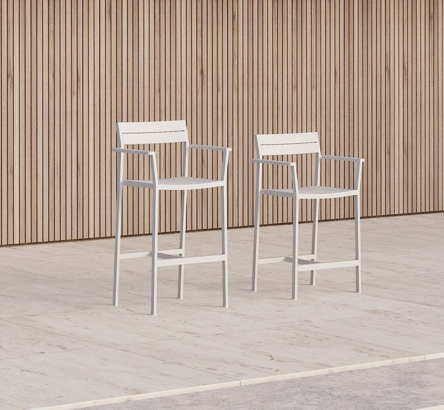 Case Eos Bar Stool - White