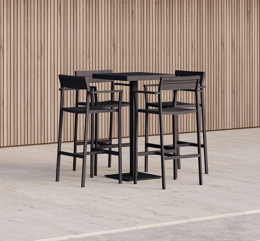 Case Eos Bar Stool - Black