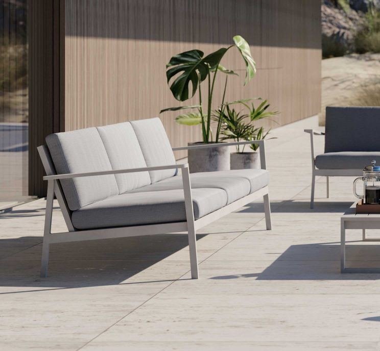 Case Eos 3-Seater Sofa - White