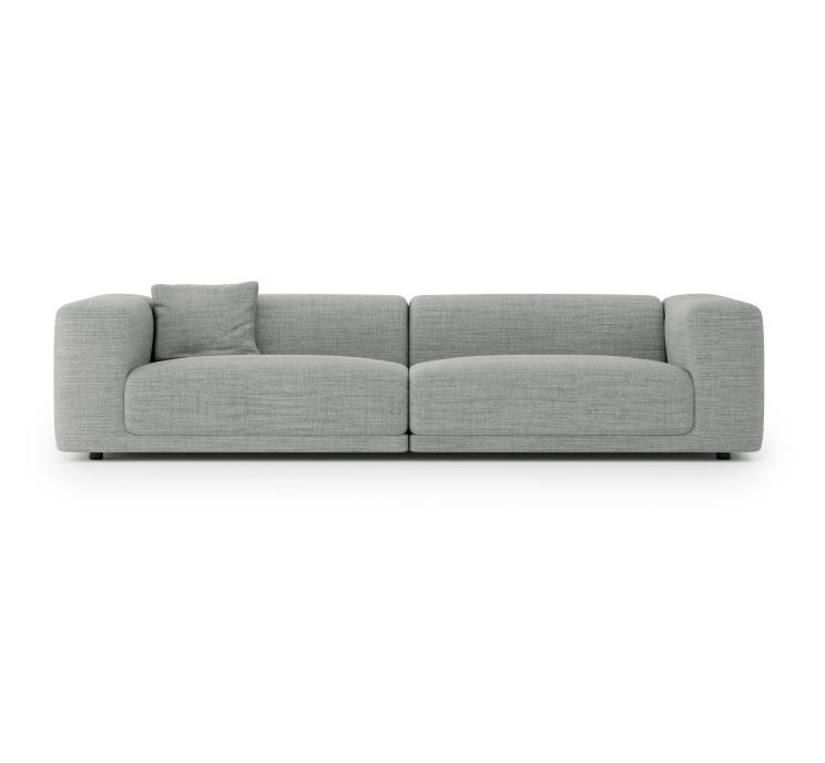 Case Kelston 3-Seater Sofa - Fabric: Tundra- Fog