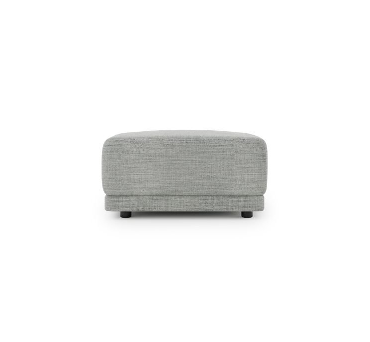 Case Kelston Ottoman - Fabric: Tundra- Fog