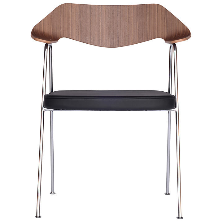 Case Furniture 675 - Stuhl - Oak and Chrome