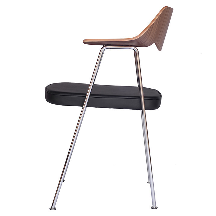 Case Furniture 675 - Stuhl - Walnut and Chrome