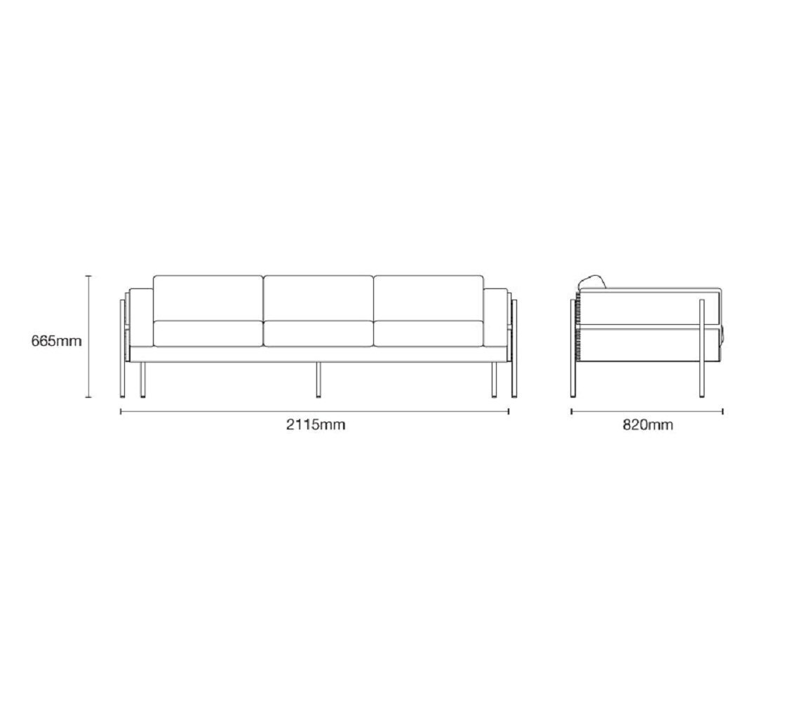 Case Forum - 3-Sitzer Sofa