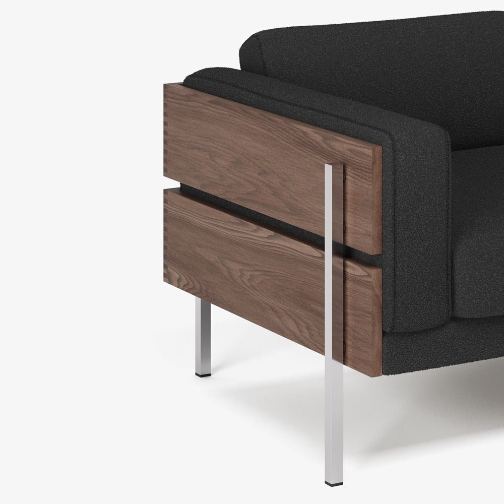 Case Forum -  Armsessel - Walnut / Slate