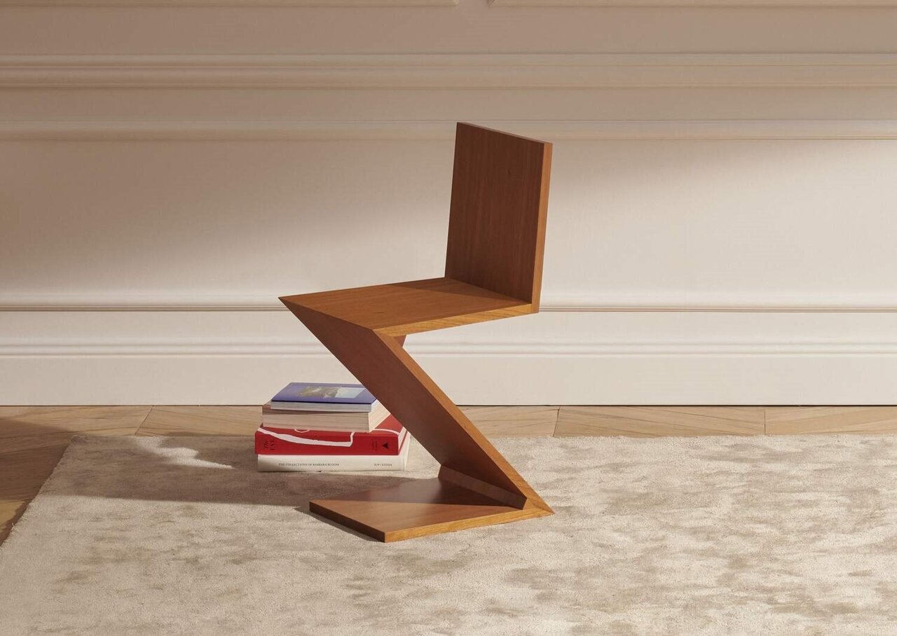 Cassina Zig-Zag Stuhl Esche naturfarbig