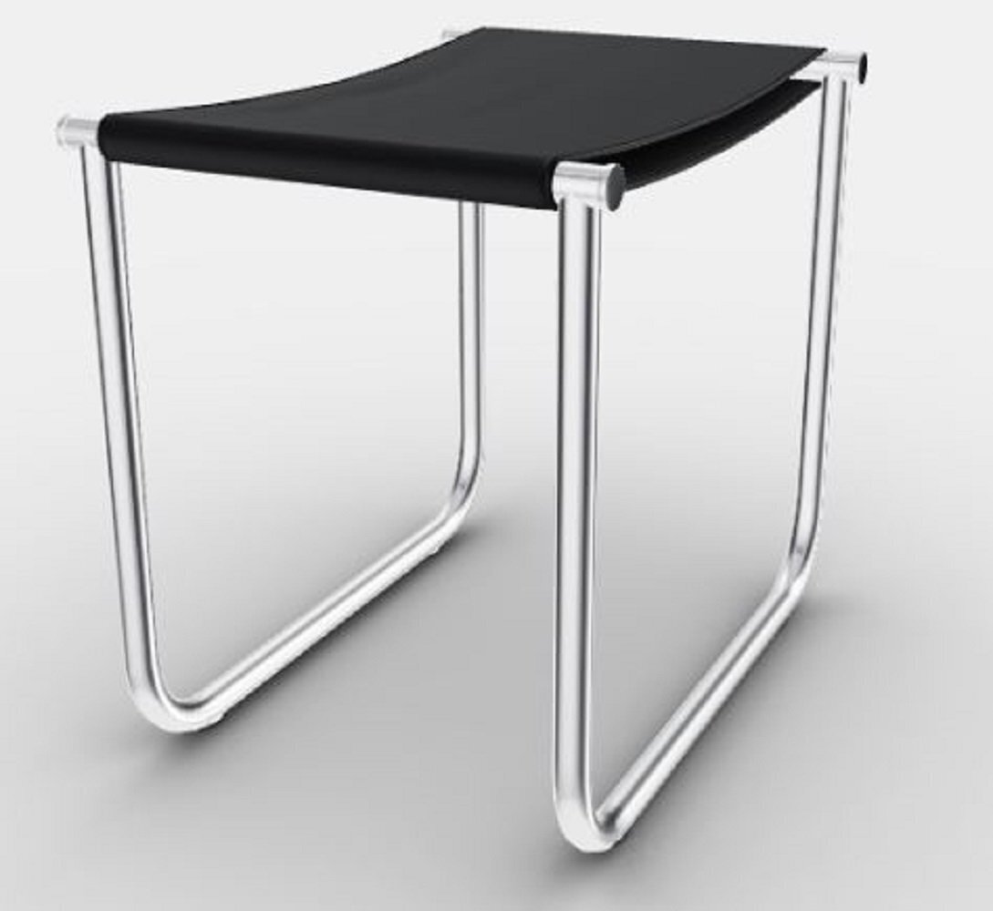 Cassina 9 Tabouret - Hocker - Verchromt - Schwarz