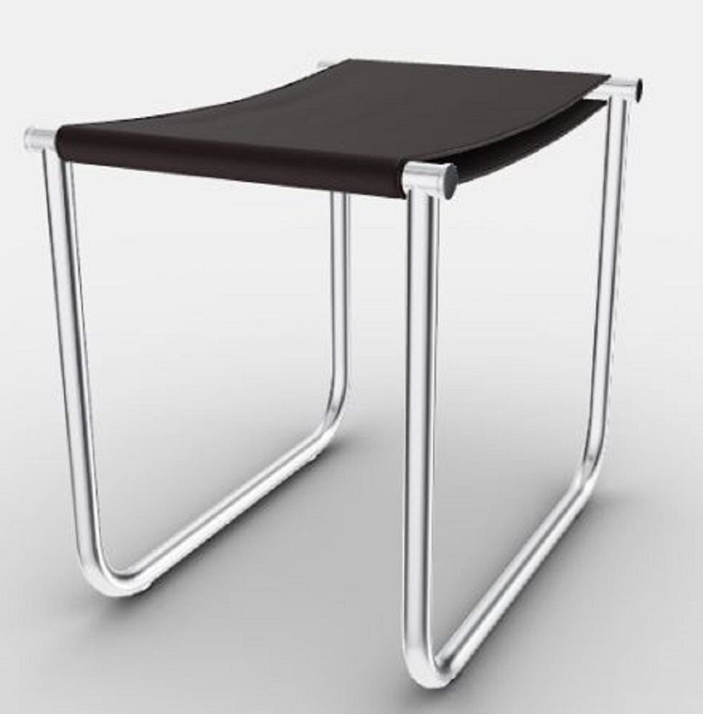 Cassina 9 Tabouret - Hocker - Verchromt - Braun