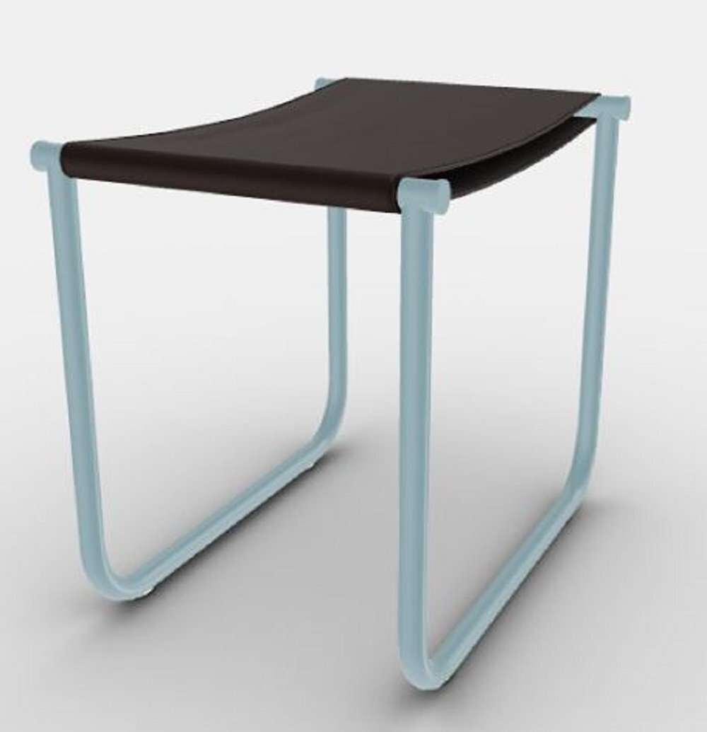 Cassina 9 Tabouret - Hocker - Hellblau Lackiert
