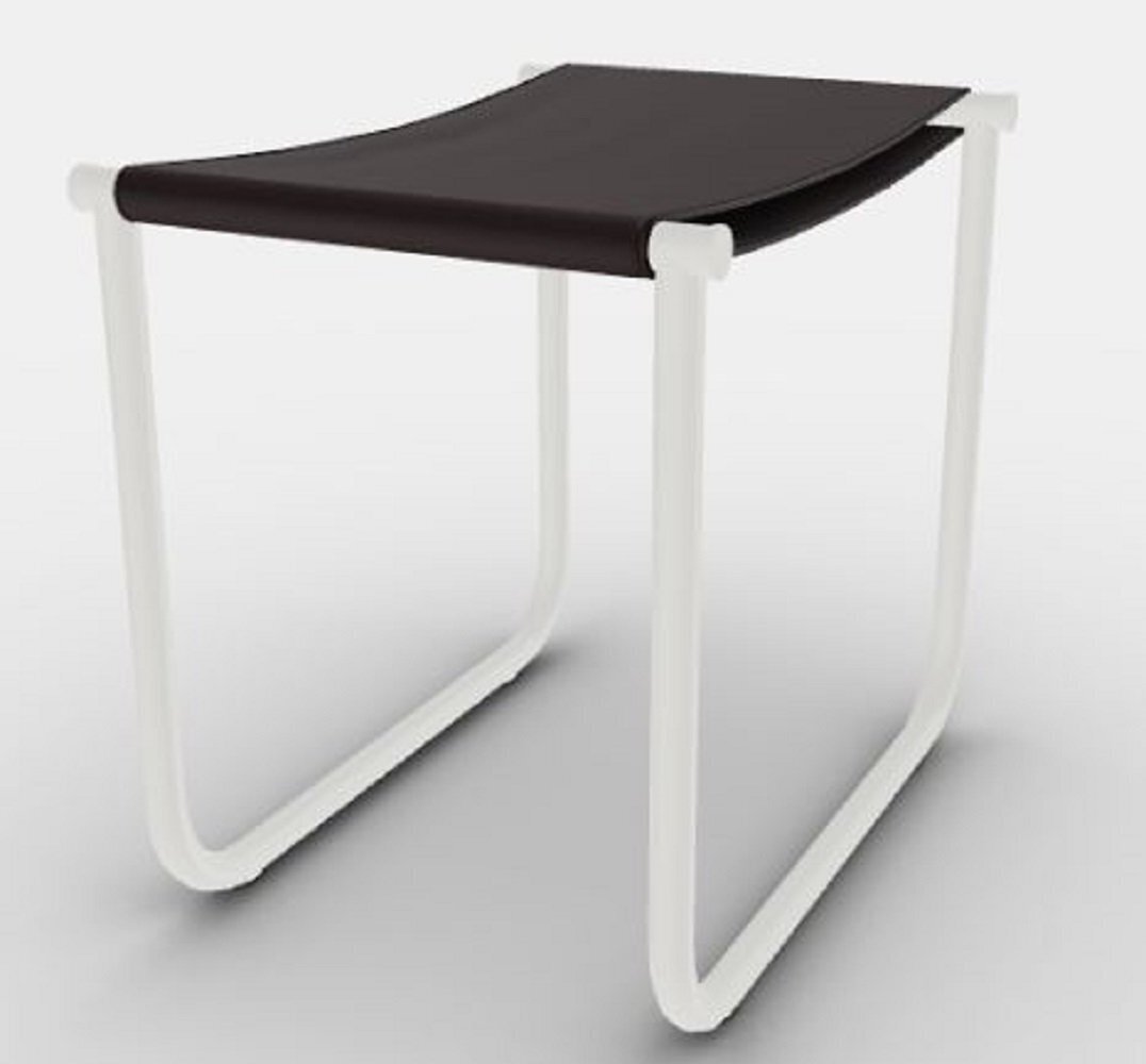 Cassina 9 Tabouret - Hocker - Elfenbein Lackiert