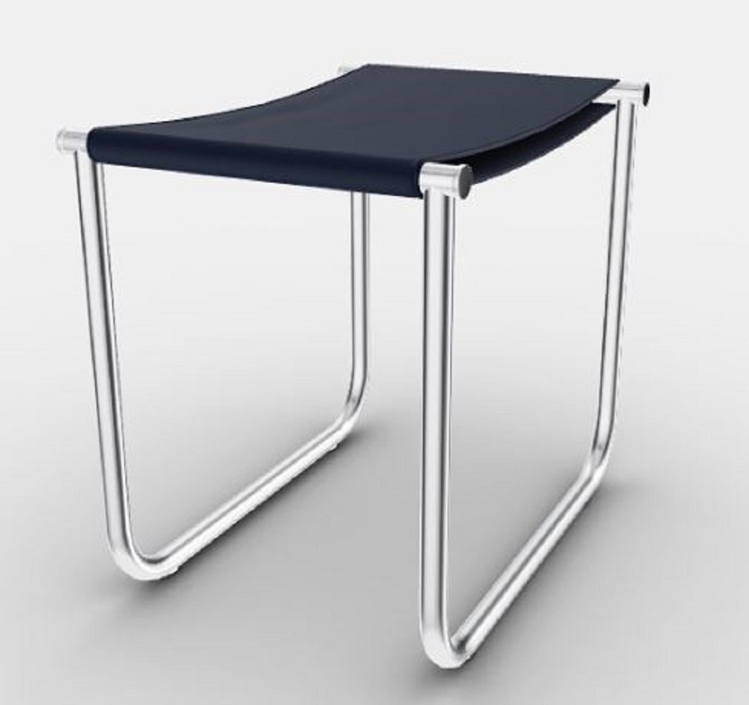 Cassina 9 Tabouret - Hocker - Verchromt - Blau