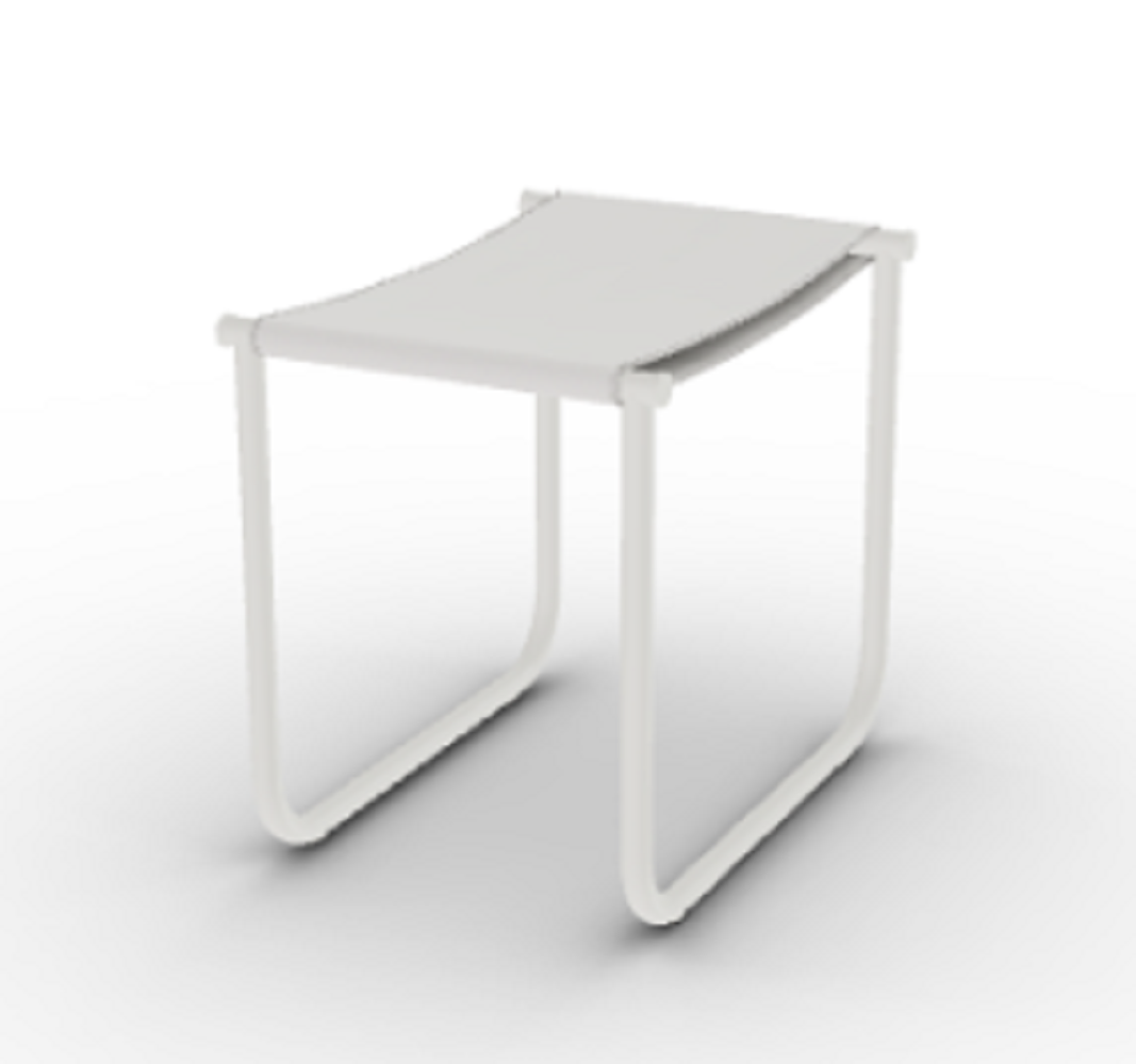 Cassina 9 Tabouret - Hocker - Elfenbein Lackiert - Weiß