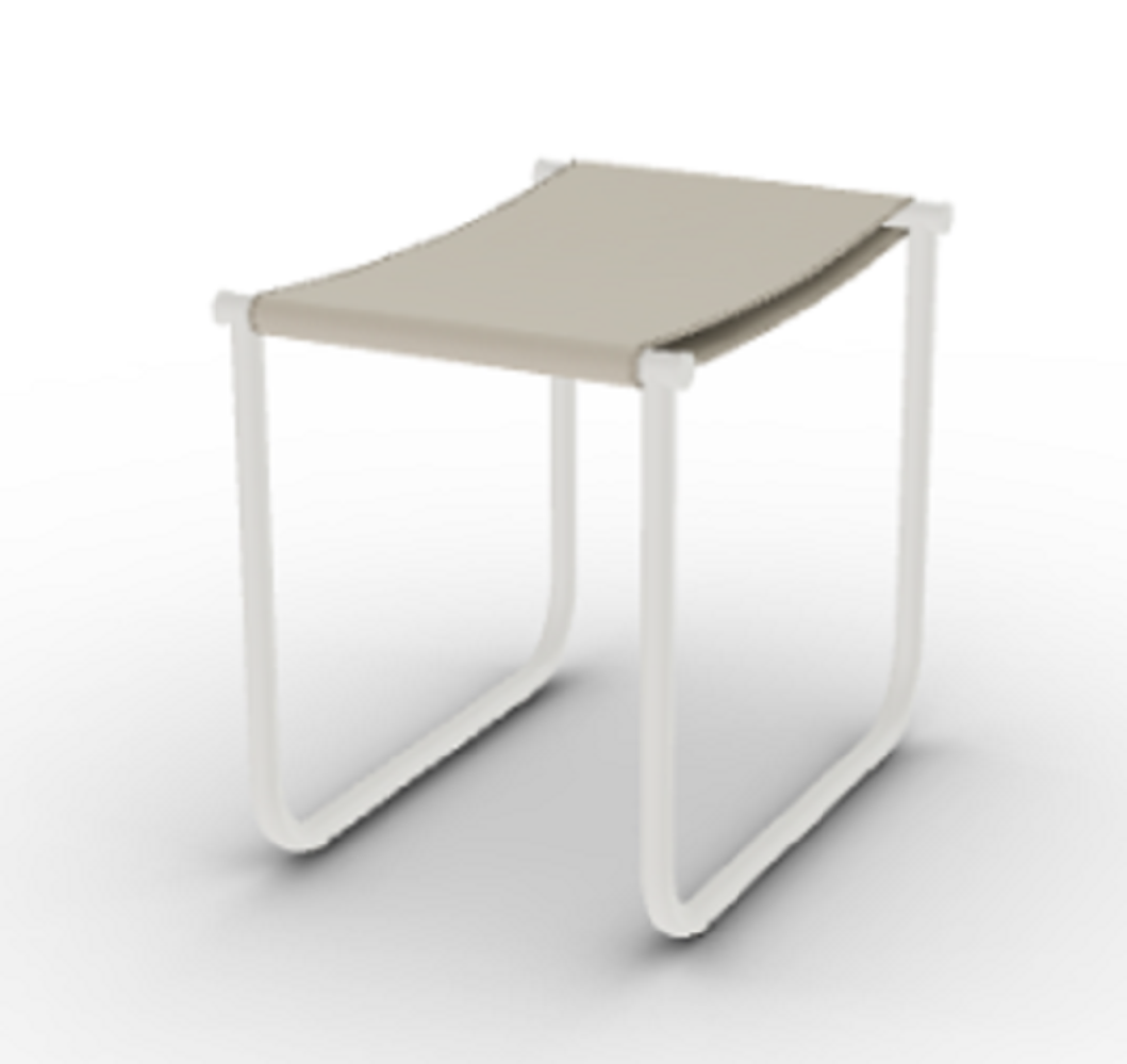 Cassina 9 Tabouret - Hocker - Elfenbein_Lackiert_Elfenbein