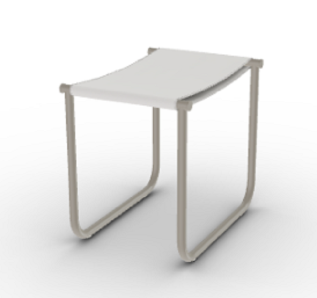 Cassina 9 Tabouret - Hocker - Schlamm_Lackiert_Weiss