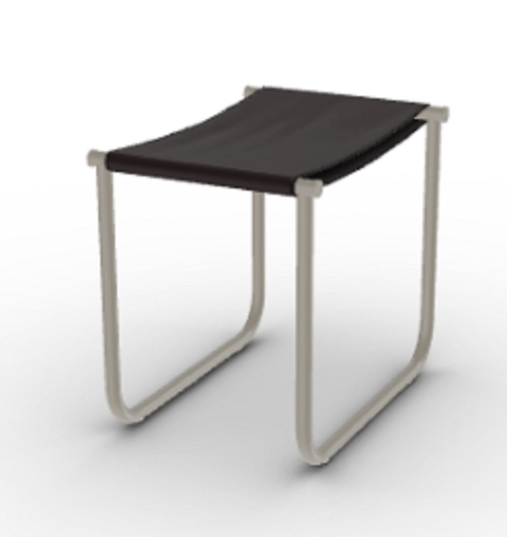 Cassina 9 Tabouret - Hocker - Schlamm_Lackiert_Braun
