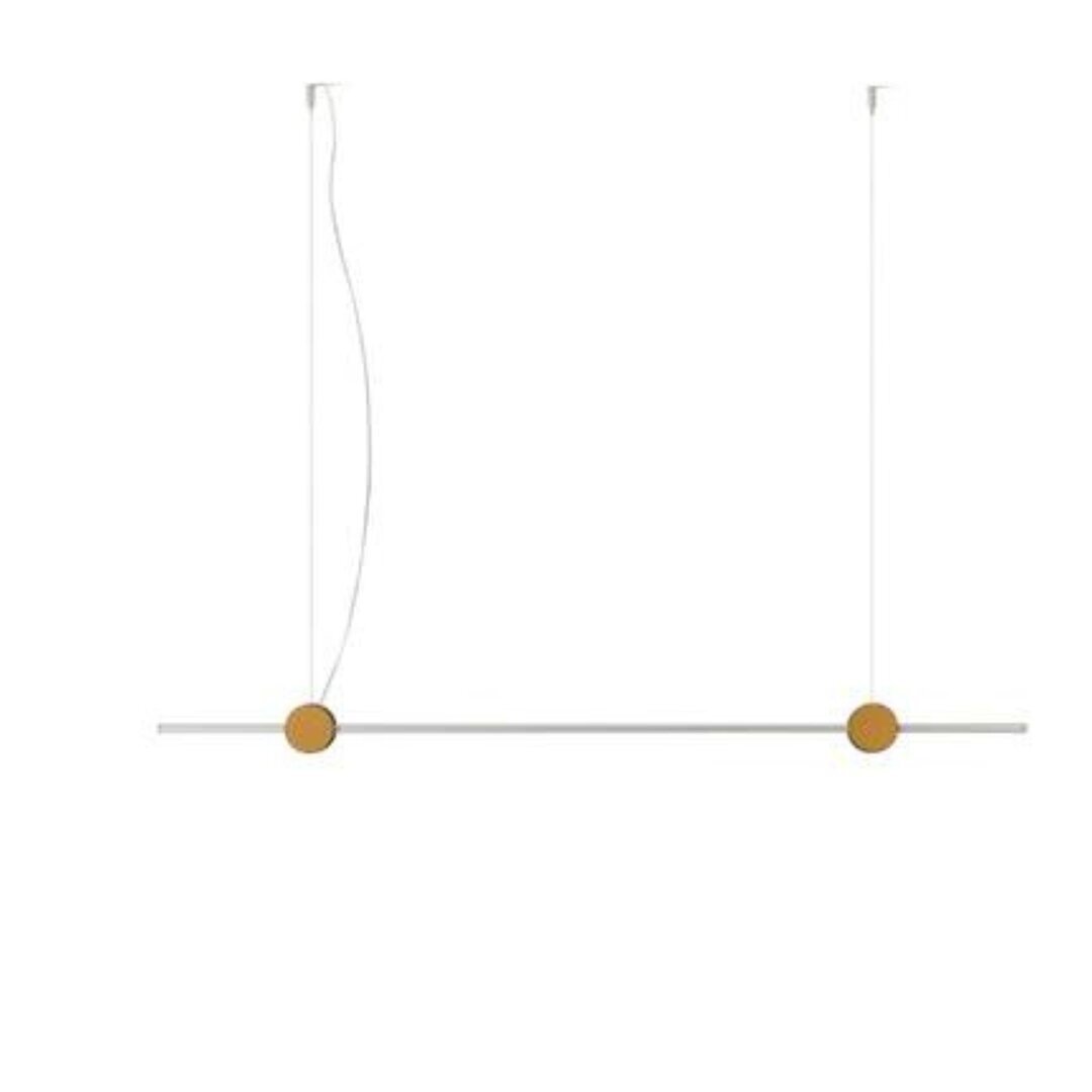 Cassina Eitie Line - Pendelleuchte - B: 132 cm - Rot / Silber